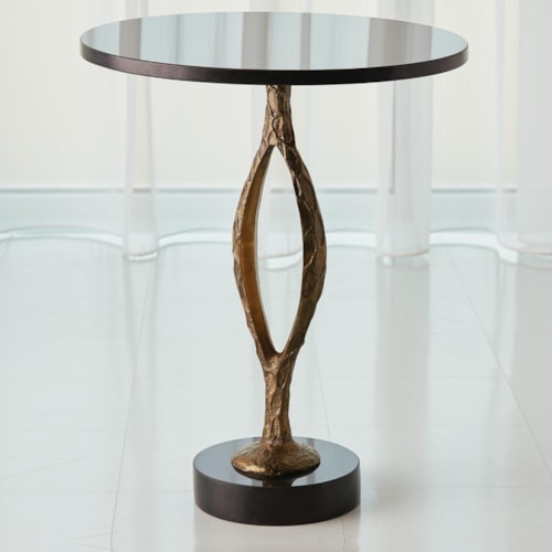 Pod Accent Table-Antique Gold