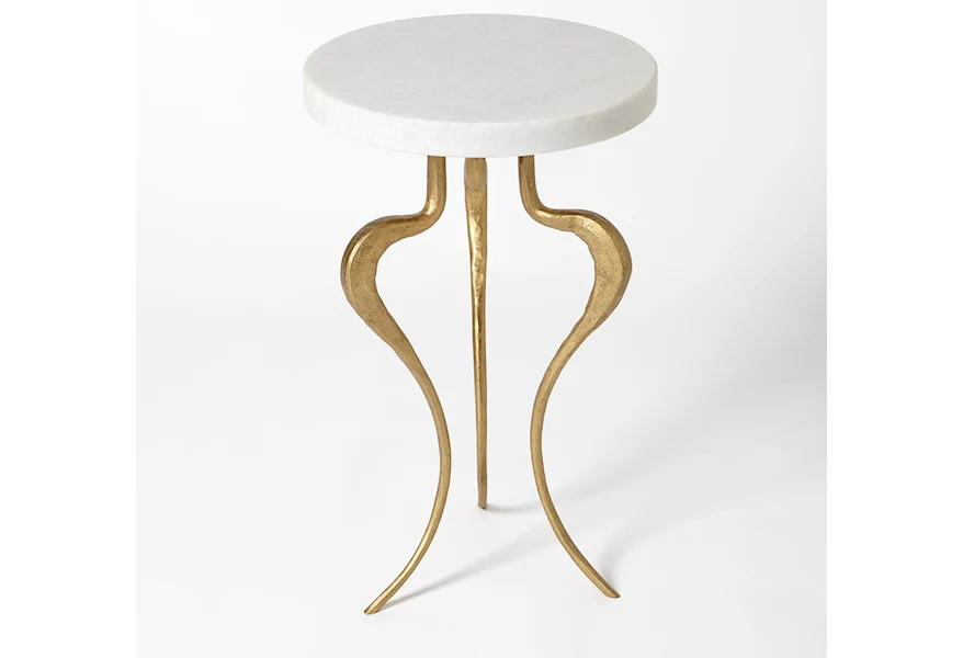 Accents Antique Gold Accent Table by International Accents at Sprintz Furniture