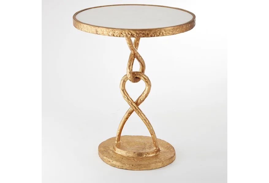 Accents Gold Leaf Side Table by International Accents at Sprintz Furniture