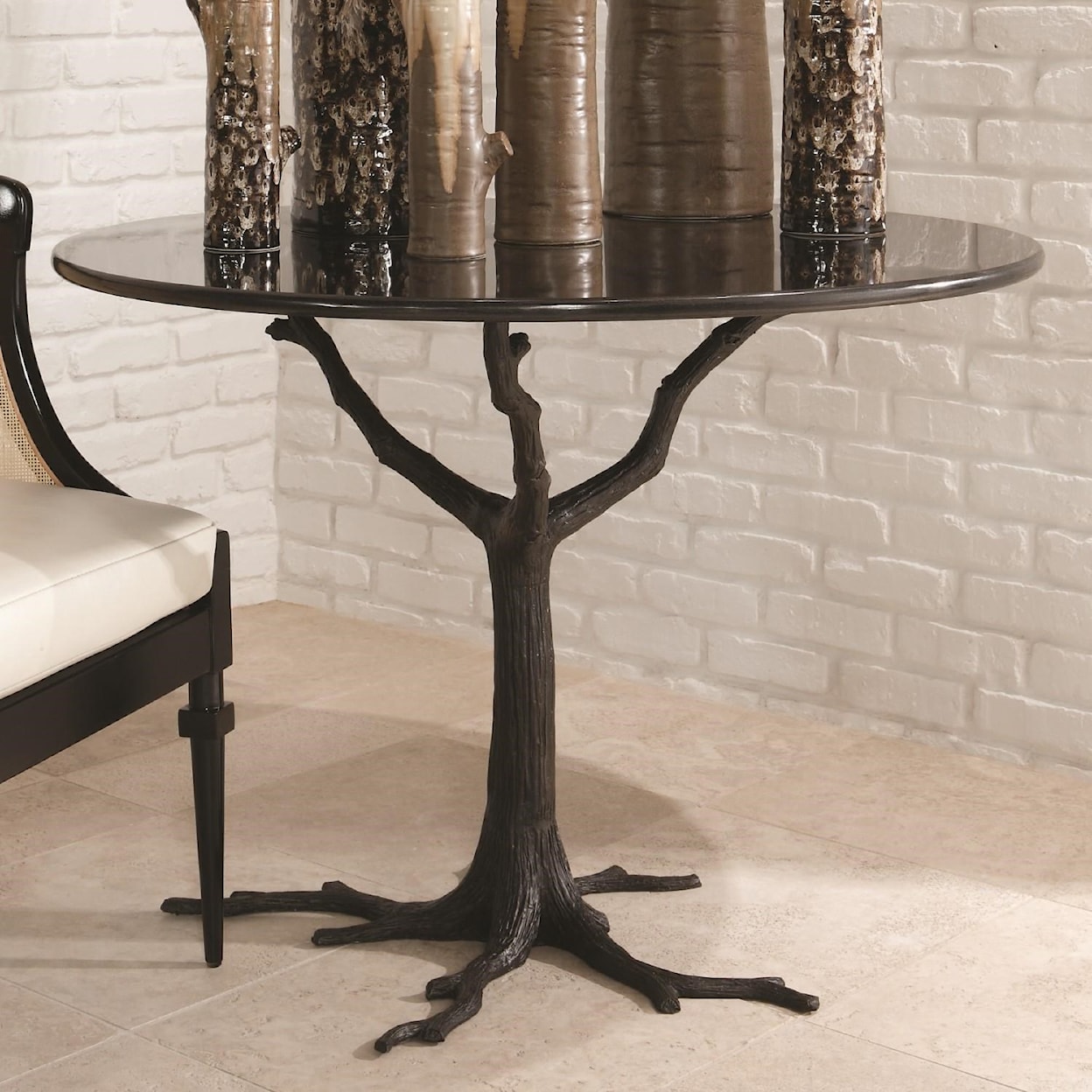 Global Views Furniture by Global Views Faux Bois Dining Table