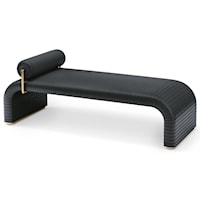 Cade Daybed in Graphite Leather