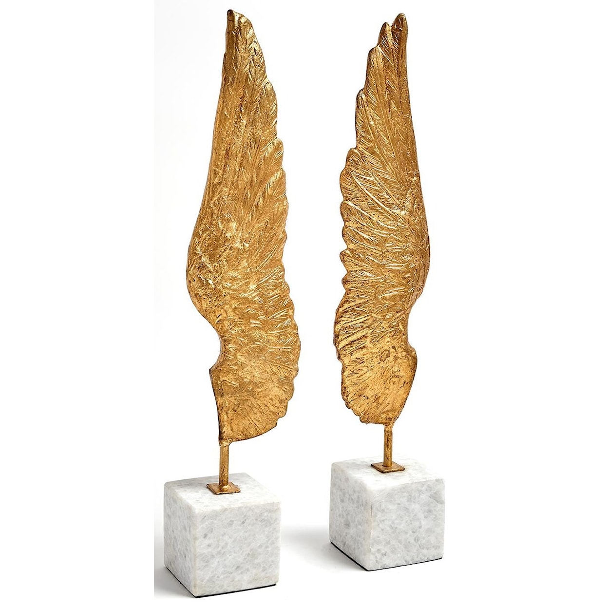Global Views Sculptures by Global Views Gold Leaf Wings