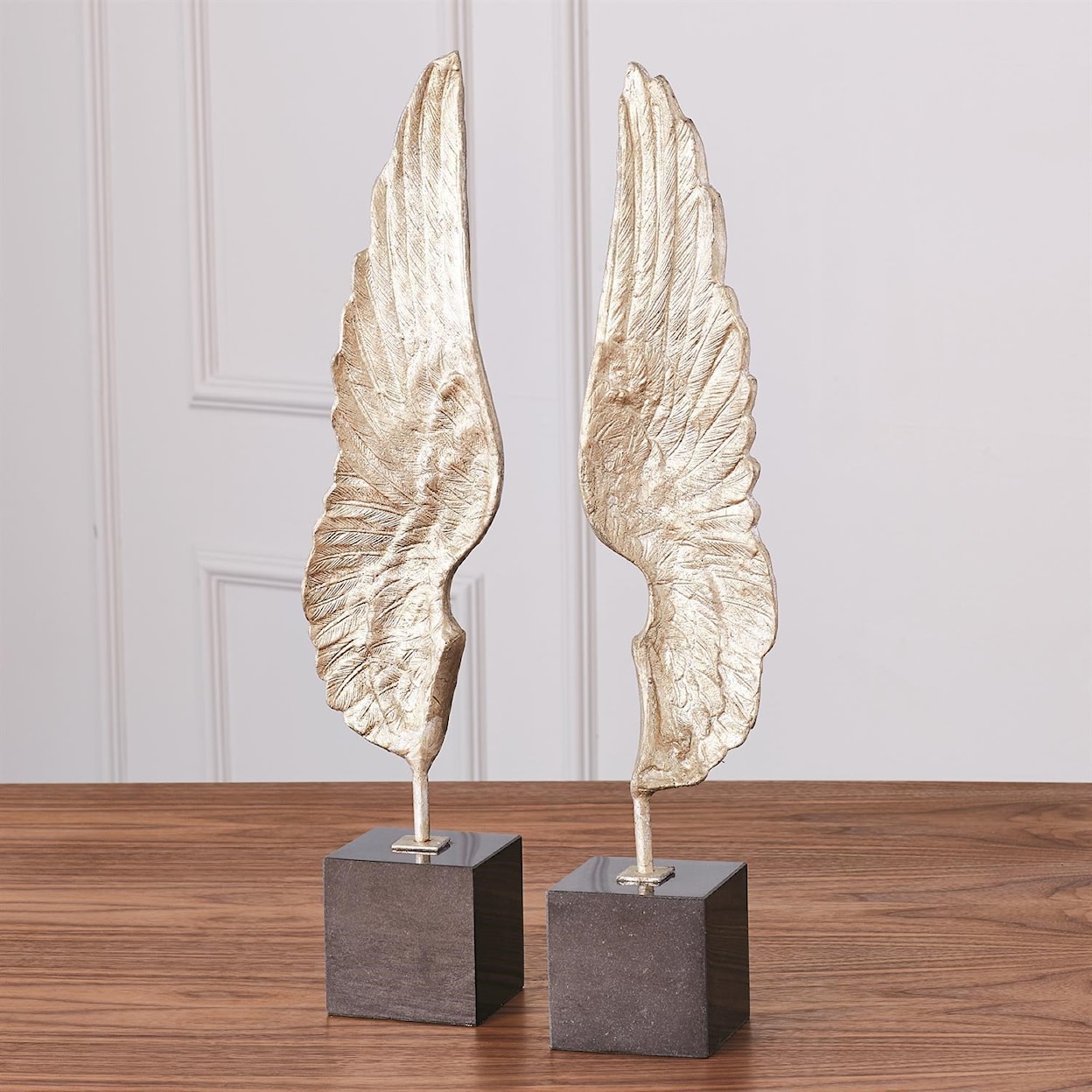Global Views Sculptures by Global Views Silver Leaf Wings