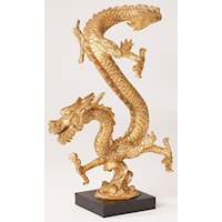 Gold Leaf Standing Dragon