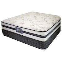 Queen Plush Innerspring Mattress and 9" Wood Foundation