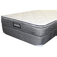 Queen 9 1/2" Euro Top Innerspring Mattress and 9" Wood Foundation