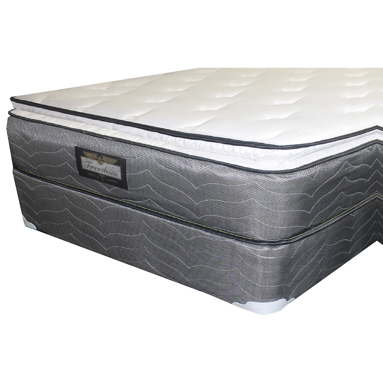 Golden Mattress Company Freedom Foam Encased PT Twin 12" Pillow Top Mattress Set