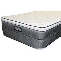 King 10" Pillow Top Mattress and 9" Wood Foundation