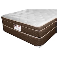 Queen Euro Top Mattress and 9" Wood Foundation