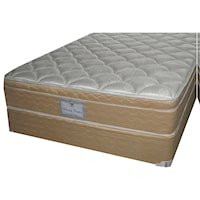 King All Foam Euro Top Mattress and 9" Wood Foundation