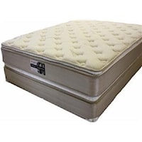 Twin Plush Two Sided Innerspring Mattress and 9" Wood Foundation