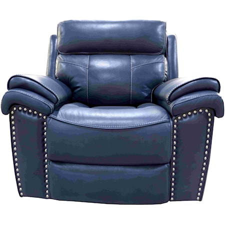 Leather Match Power Recliner