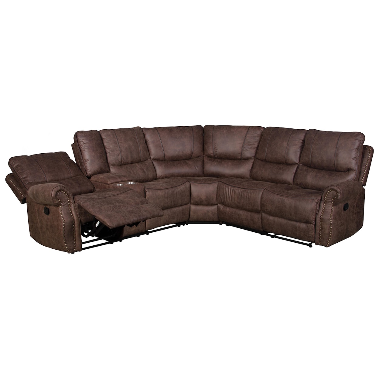 H317 Logistics 6977 3 Piece Reclining Living Room Sectional