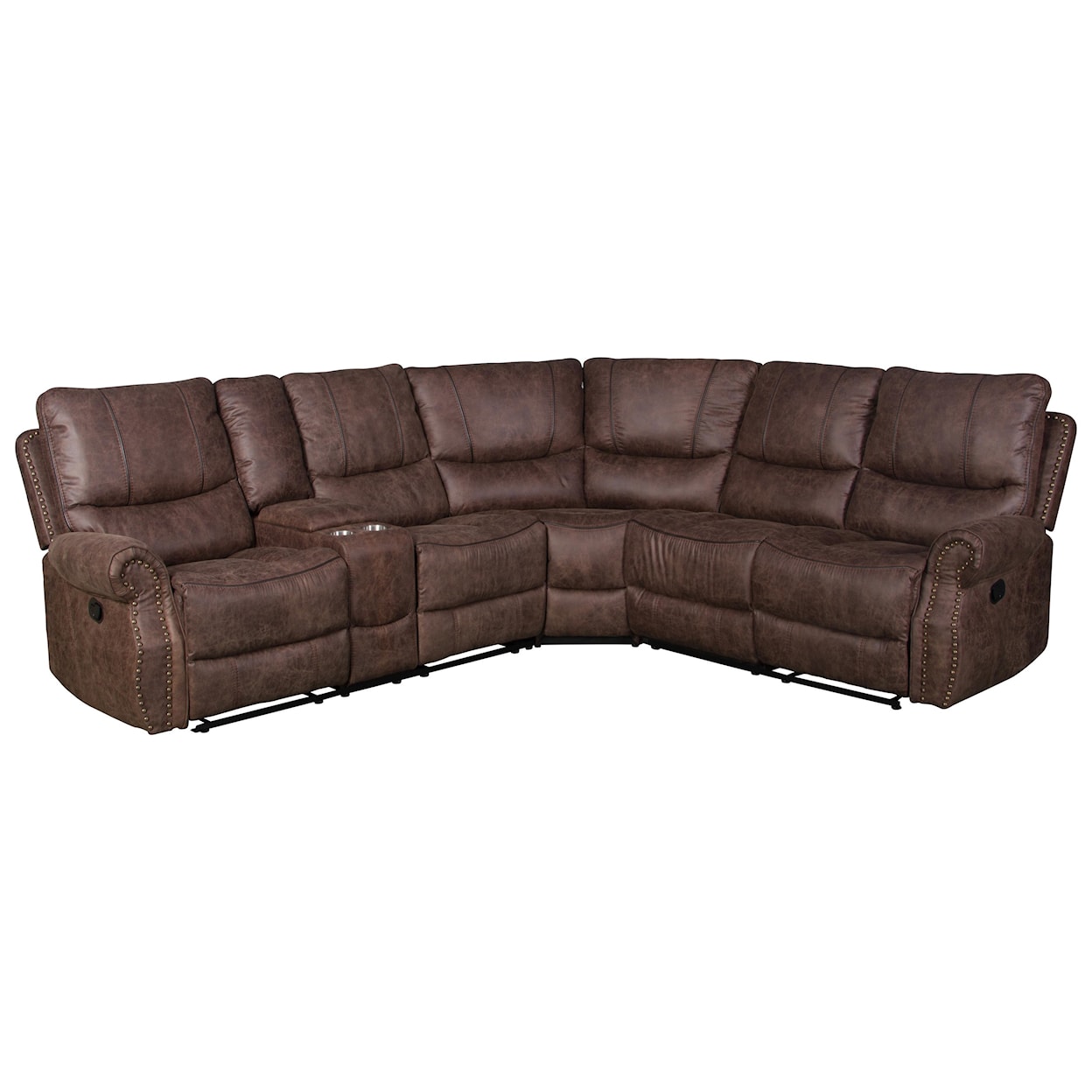 H317 Logistics 6977 3 Piece Reclining Living Room Sectional