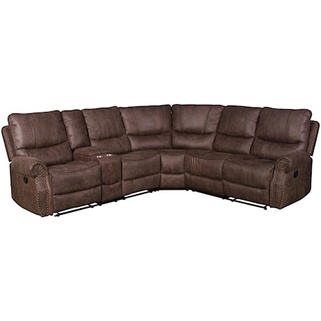 3 Piece Reclining Living Room Sectional with