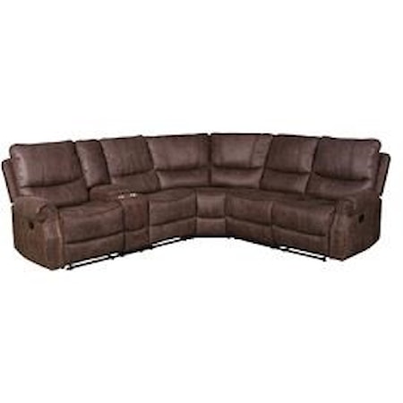 3 Piece Reclining Living Room Sectional with