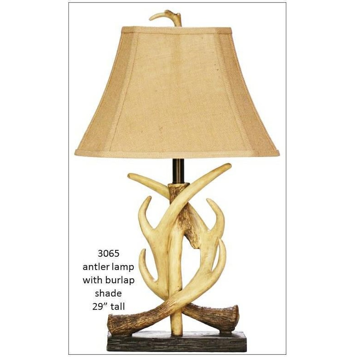 H & H Lamp Company Lamps Antler Lamp