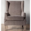 Hallagan Furniture Accent Chairs Customizable Wing Back Accent Chair