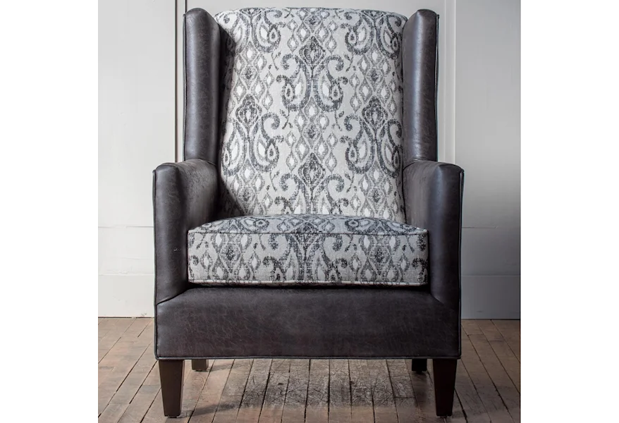 Accent Chairs Customizable Wing Chair at Bennett's Furniture and Mattresses
