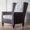 Hallagan Furniture Accent Chairs Customizable Wing Chair