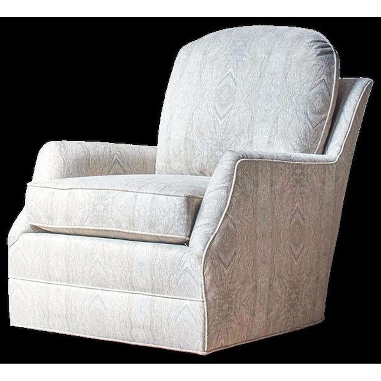 Hallagan Furniture Accent Chairs Customizable Swivel Glider Rocker Accent Cha