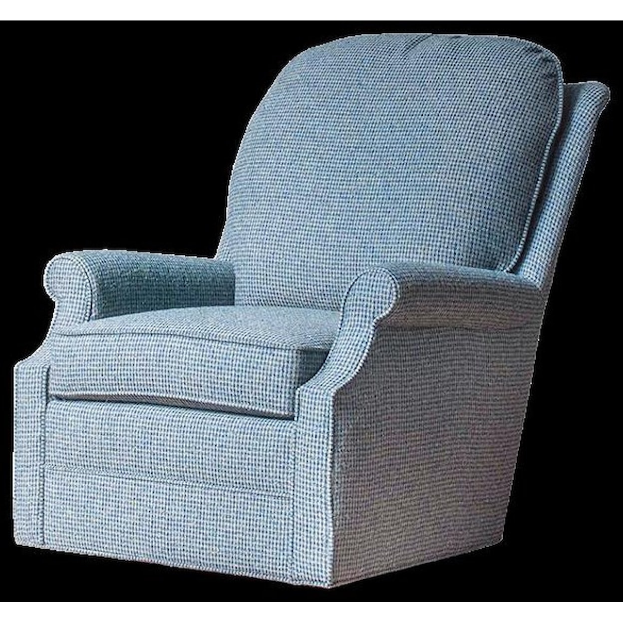 Hallagan Furniture Accent Chairs Customizable Swivel Glider Accent Chair