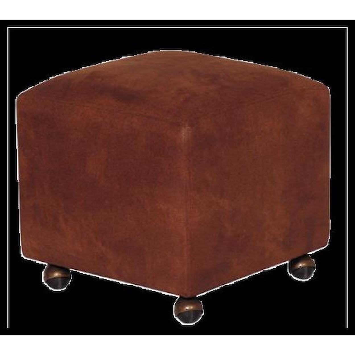 Hallagan Furniture Accent Ottomans Customizable Ottoman