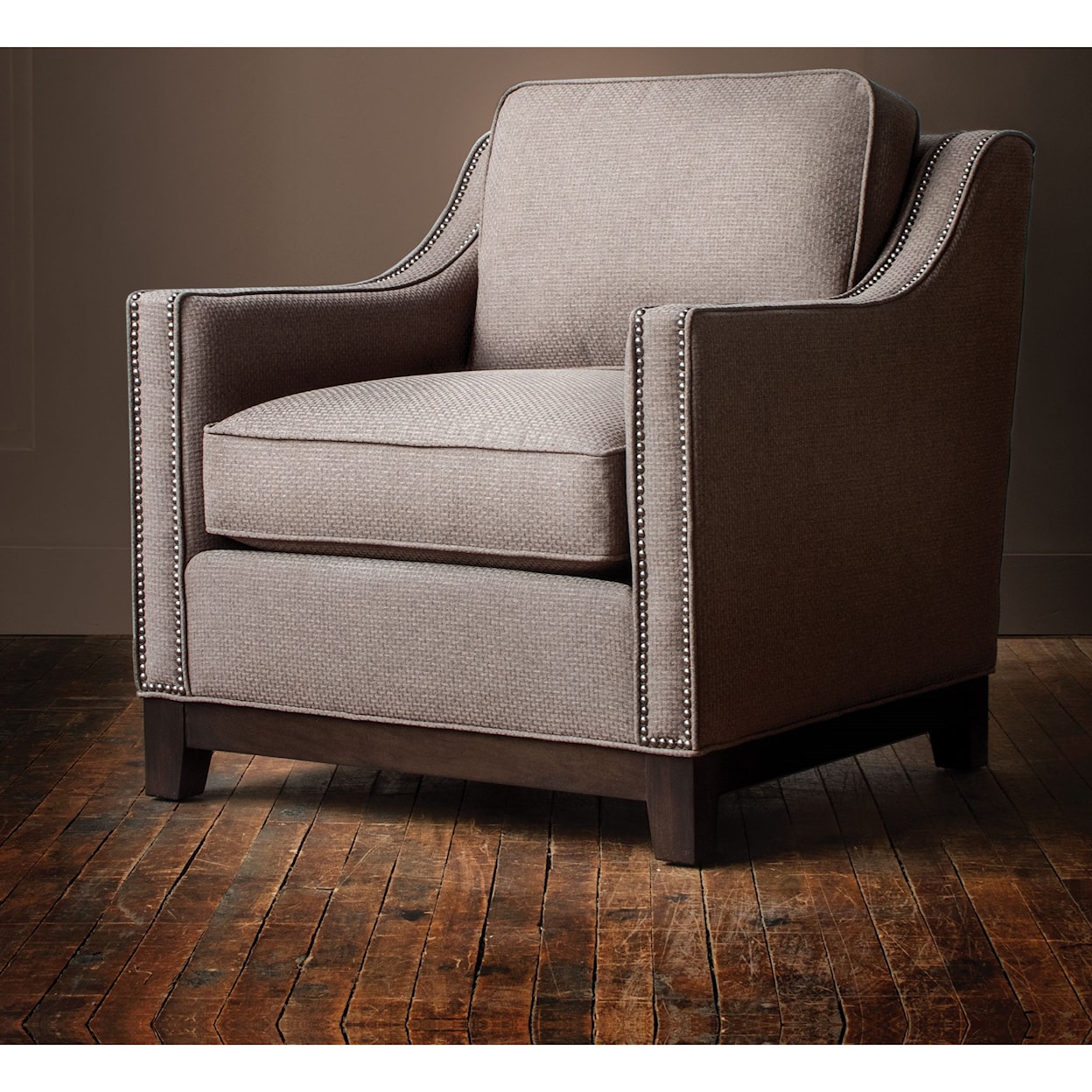 Hallagan Furniture Brighton Customizable Sloped Arm Chair