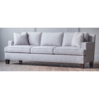 Customizable Transitional Sofa with T-Style Seat Cushions