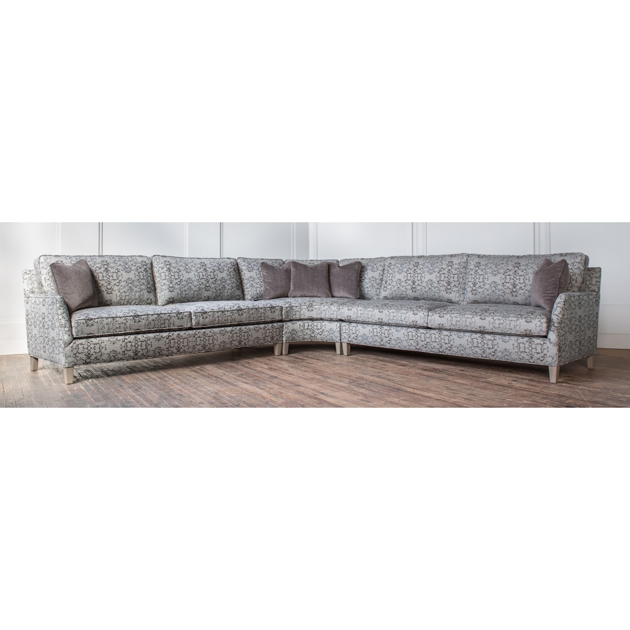 Hallagan Furniture Brighton Customizable Curved Sectional