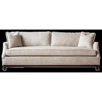 Customizable Bench Seat Sofa with Track Arms