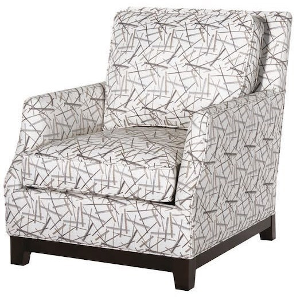 Hallagan Furniture Mansfield Customizable Contemporary Chair