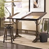 Hammary Studio Home Architect Desk and Swivel Seat