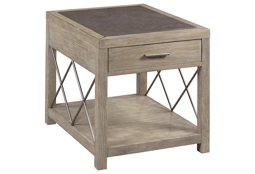West End Rectangular Drawer End Table by Hammary at Mueller Furniture