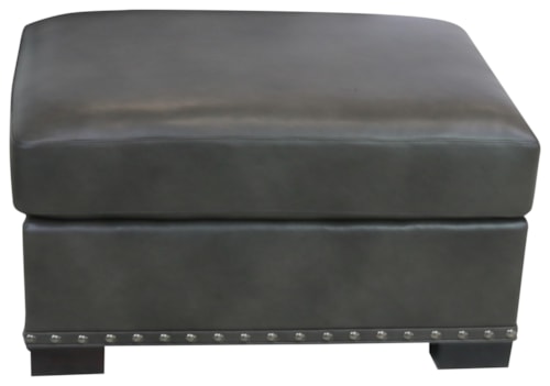  Leather Ottoman (Chair Sold Separately)