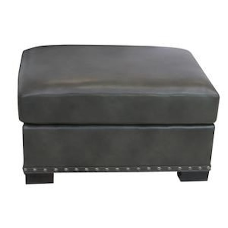 Leather Ottoman