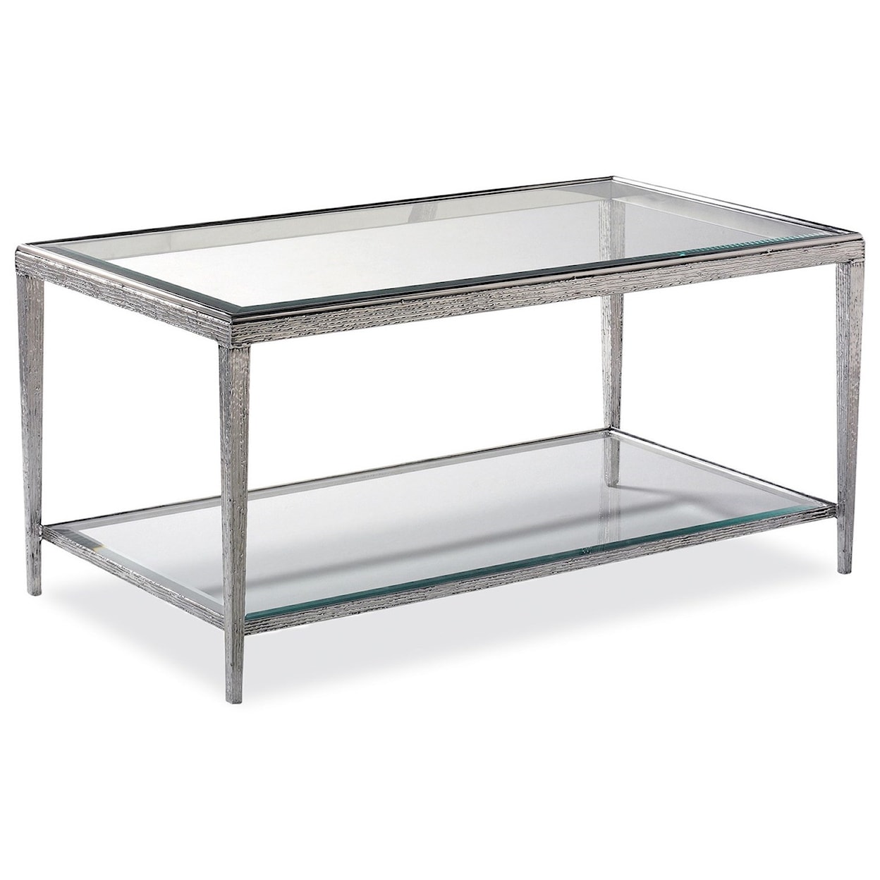 Hancock & Moore H & M Occasional Jinx Nickel Cocktail Table - Rectangle