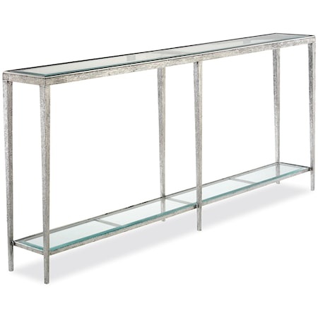 Jinx Large Nickel Console Table