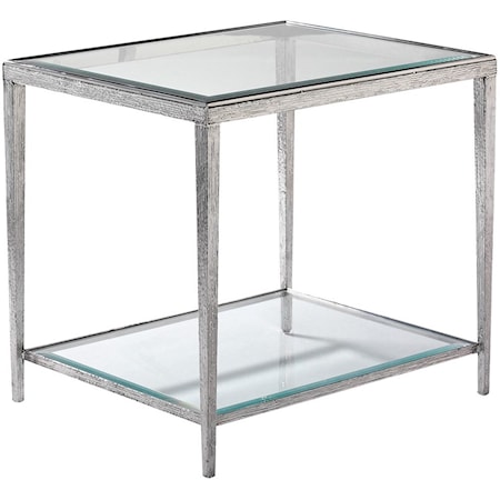 Jinx Nickel Side Table - Square