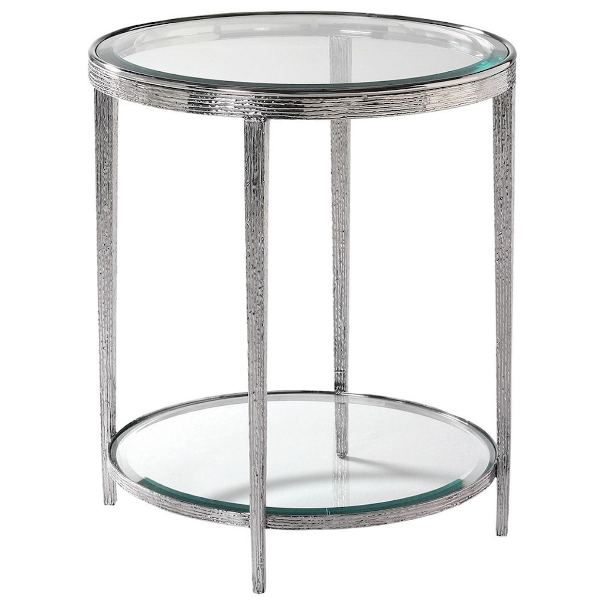 Hancock & Moore H & M Occasional Jinx Nickel Side Table