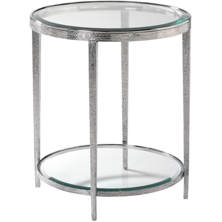 Jinx Nickel Round Side Table