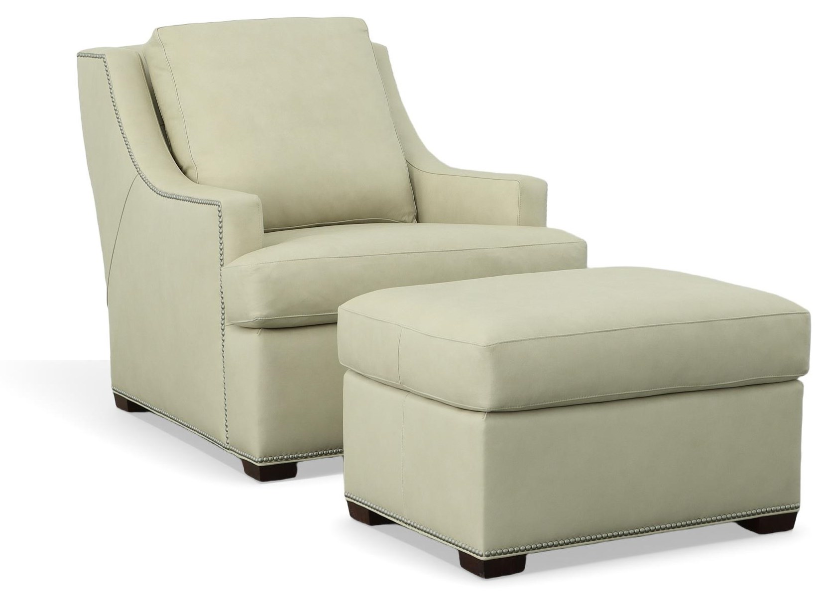 Traditional Chair and Ottoman