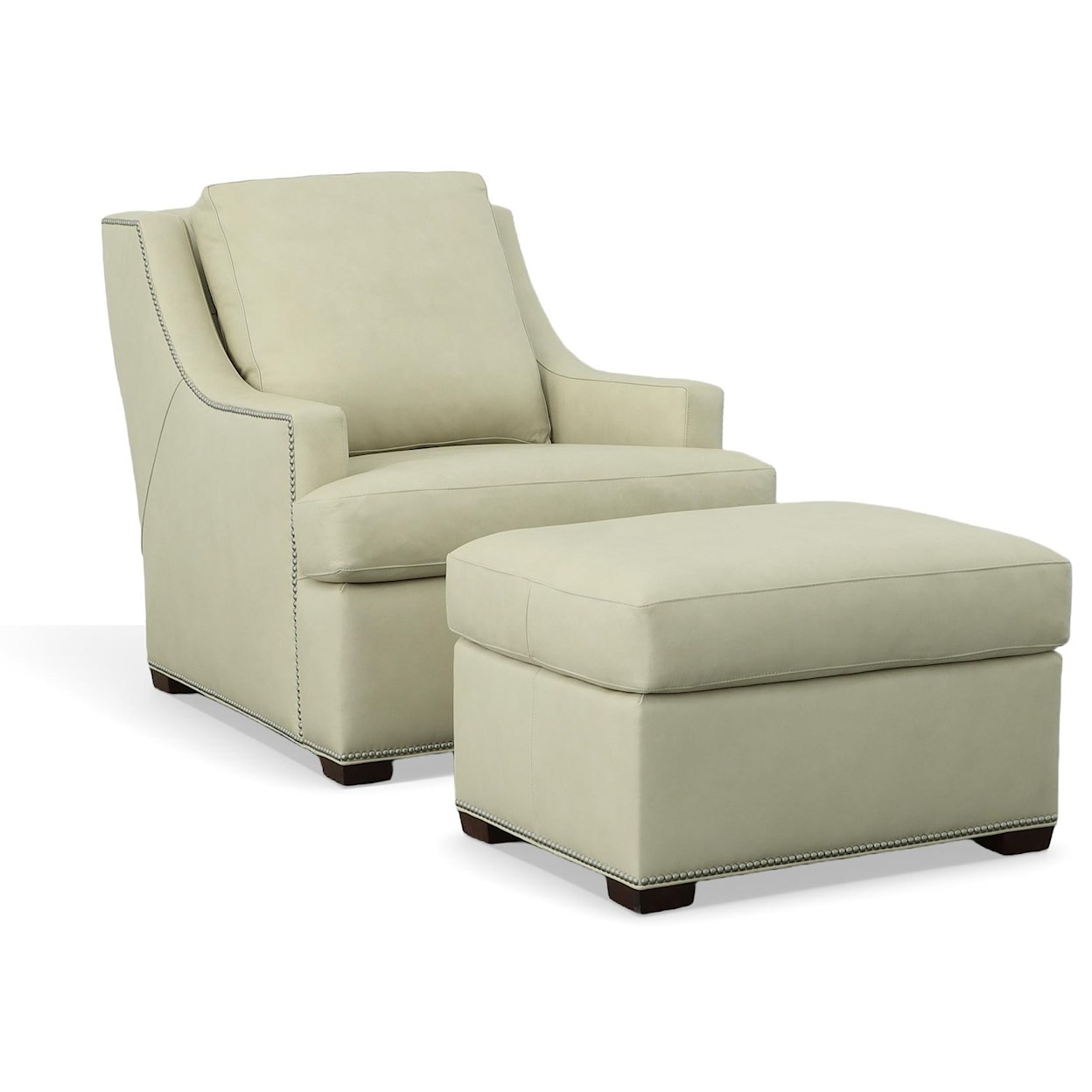 Hancock & Moore Moselle Traditional Chair and Ottoman