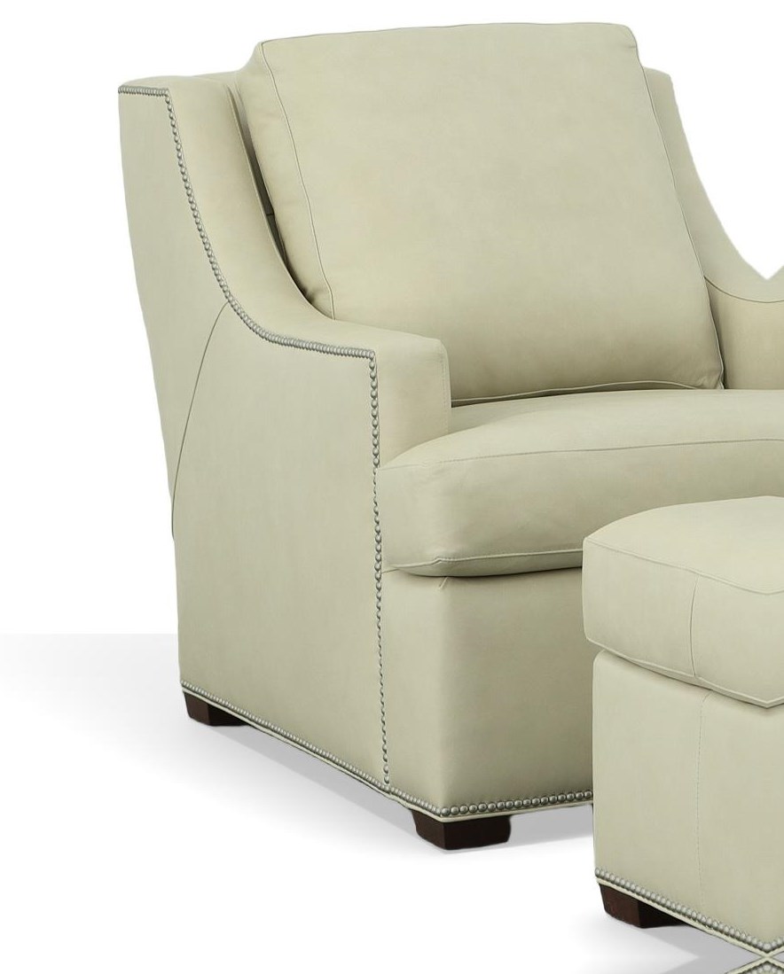 Traditional Chair and Ottoman