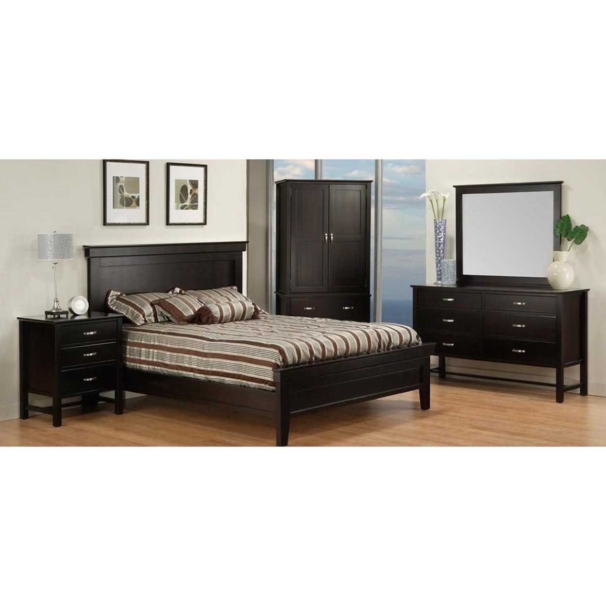 Handstone Brooklyn Queen Bed with Low Footboard