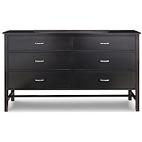 6-Drawer Long Dresser