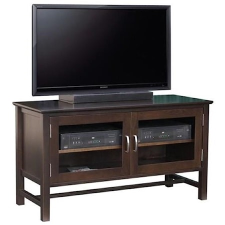 48" HDTV Cabinet with 2 Glass Doors