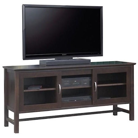 60" HDTV Cabinet with 3 Sliding Doors