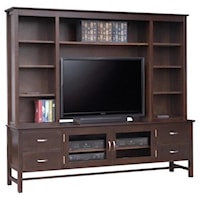 84" HDTV Cabinet with Hutch