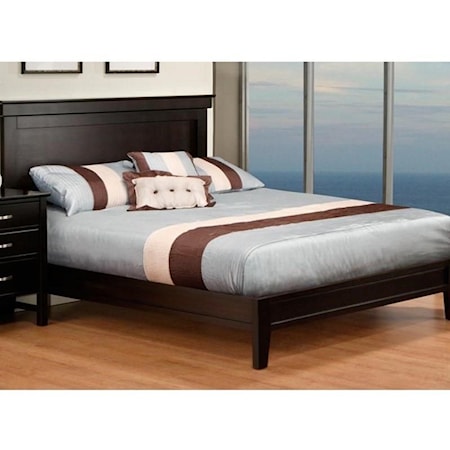 Queen Bed with Wraparound Footboard